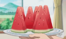 夏日吃瓜扇子怎么拍照,打造清凉夏日风摄影作品